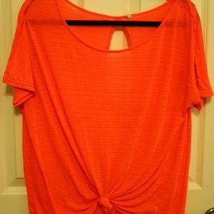 Orange crop top